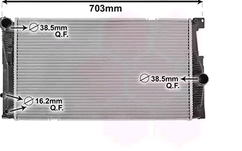 Радиатор охлаждения двигателя VAN Wezel 06002549 цена, от 114.96 USD